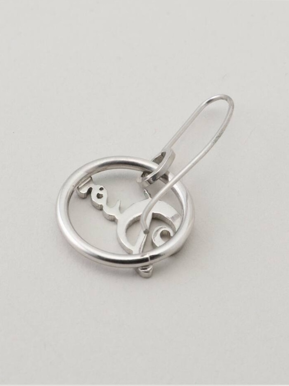 Dior Silver Script Drop Earrings NFS - Picture 4 of 11
